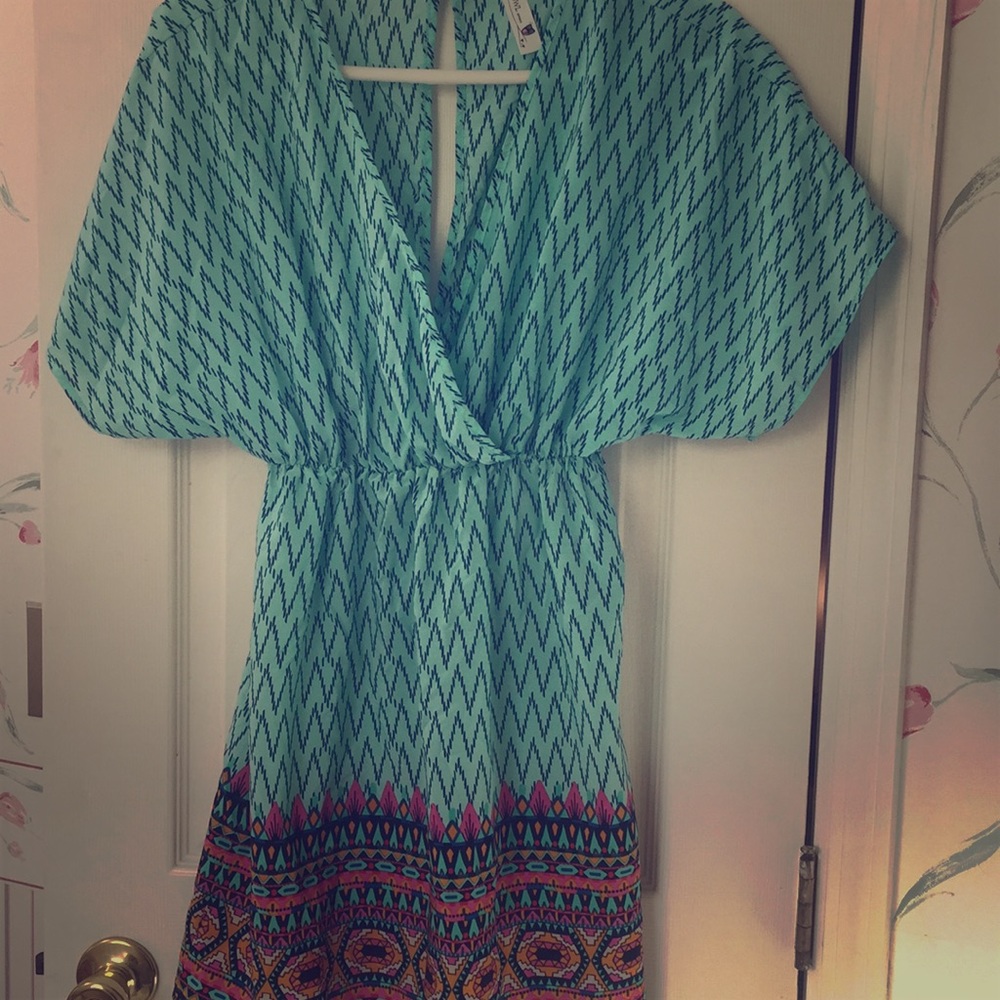 Pink owl dress size medium